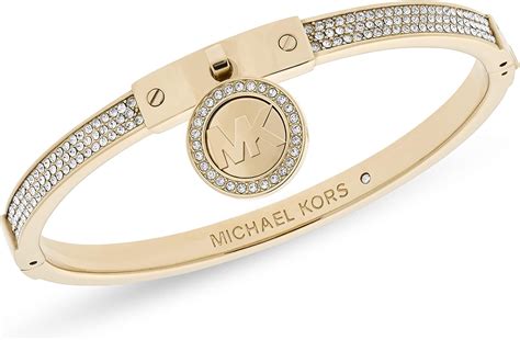 michael kors women's stainless steel bangle bracelet with crystal accents|Michael Kors bracelet outlet.